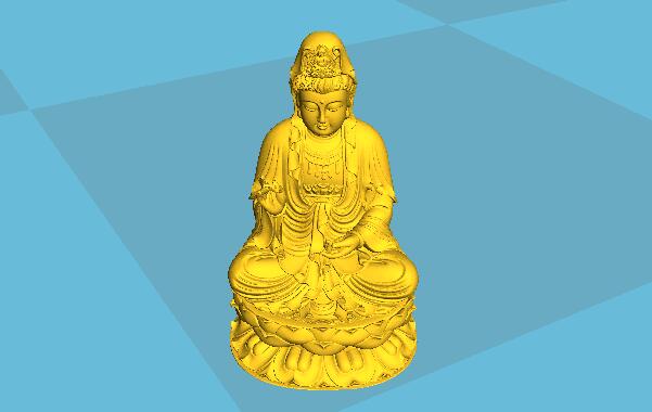 3D打印藝術(shù)品之觀音 3D打印藝術(shù)品之觀音